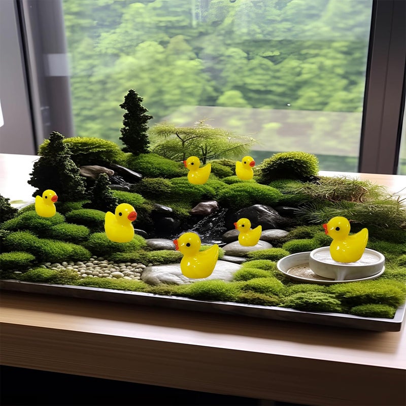 HAMIYELL Pack of 36 Tiny Ducks Little Plastic Duck Mini Resin Ducks for Garden Decorations, Dollhouse Miniatures, Crafts Ornaments(Yellow) - Image 3